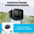 2-in-1 Aquarium Magnetic Brush - Fish Tank Glass Cleaner with Digital Aquariums Thermometer, Tiny Magnets Clean