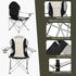 330 LBS Outvita Folding Camping Chair, Oversized Portable Padded Arm Chair with Carry Bag & Cup Holder for Outdoor