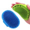 Dog Grooming Brush, Lilpep Pet Shampoo Bath Brush, Soothing Massage Rubber Comb for Long Short Haired Dogs (Blue+Green,