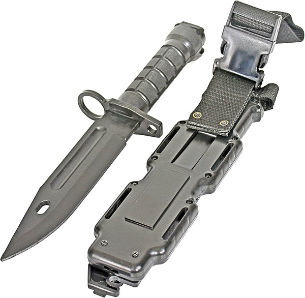 Rubber Knife Training Airsoft Dummy Plastic Dagger with Sheath for Halloween Martial Arts Cosplay
