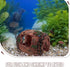 Toyvian Barrel Aquarium Decoration Resin Fish Shrimp Hideout Large Red Fish Tank Shelter Hiding Cave Freshwater Betta