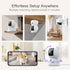 CINMOORE 2.5K 2.4GHz 2-Way Pet/Dog Camera with Speaker/Phone App, No-Monthly-Fee AI Person/Pet/Cry Detection Security