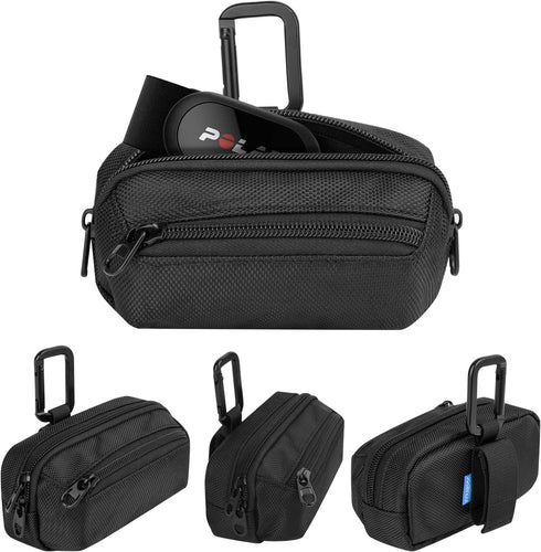 Xxerciz Carrying Case for Garmin Heart Rate Monitor Chest Strap, Nylon Sport Storage Bag with Carabiner for Outdoor Use
