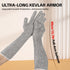 15.7 Trimming Ultra-Flexible Pet Handling Sleeves: Kevlar Scratch-Resistant Gloves for Cat Grooming, Nail & Arm