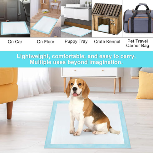 SUGUNING 60 Count Large,32"X 36"Pet Dog Pee Pads Extra Training Pads,Disposable Pet Potty Pads Super Absorbent