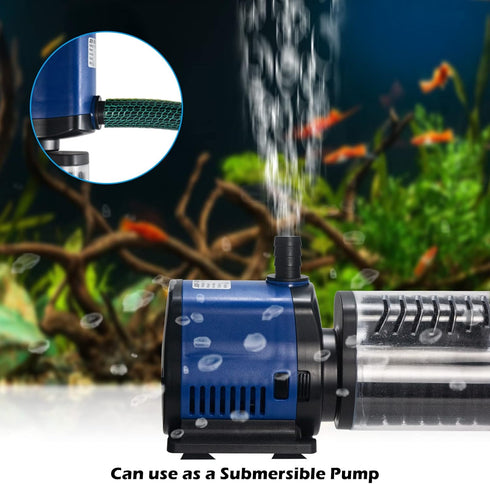 TARARIUM 660GPH Aquarium Filter for 100-300 Gallon Fish Tank, Submersible Water Pump, Turtle Tank Filter