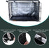 Durable Double Door Dog Crate Cover, Waterproof Anti-UV Kennel Cover for 24-48 inches Crate, Black