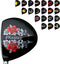 Golf Club UV DTF Decal Stickers for Golf Club Drivers, Woods, Just Peel and Stick on Golf Club Head, Mugs, Cups, Car,