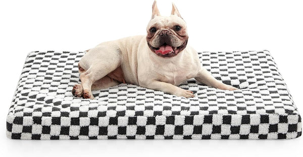 JOEJOY Dog Bed for Medium Dogs, Large Orthopedic Bed with Removable Washable Cover, Plush & Memory Egg Crate Foam, 30 x
