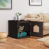 ZENY Cat Litter Box Furniture Hidden, Enclosed Cat Litter Box with Vent Holes, Indoor Cat Box Cabinet, Wooden Cat
