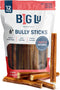 Big Lu - 6 Bully Sticks, 12 Count, Long-Lasting, Low-Odor, 100% Grass-Fed