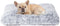 EHEYCIGA Fluffy Dog Crate Bed for Medium Dogs, Plush Faux Fur Anti-Anxiety Bed, Washable Soft Warm Mat with Non-Slip
