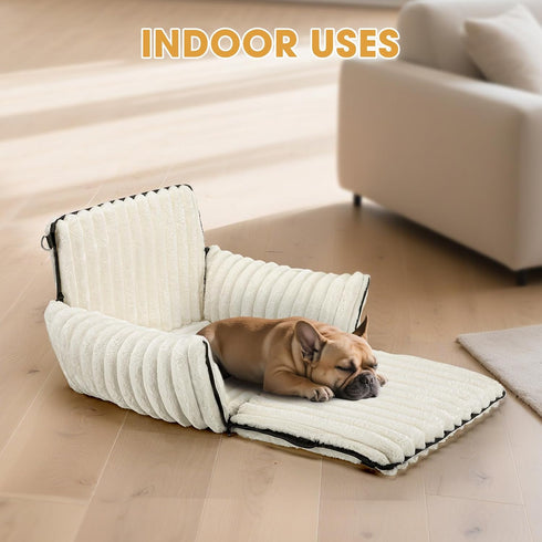6-in-1 25 lbs, MIXJOY Dog Car Seat for Small/Medium Dogs up to Multi-Functional Dog Carrier for Car with Detachable