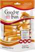 Good 'n' Fun Triple Flavor Mini Rolls, 8 Ounce - Long-Lasting Rawhide Chews for Small Dogs