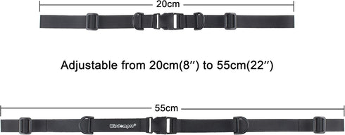 Wisdompro 2 Pack Backpack Chest Straps - Heavy Duty Adjustable Sternum Strap Chest Belt with Quick Release Buckle