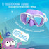 Kids Diving Mask, 180° Anti-Fog Swim Mask with Tempered Glass and Nose Cover for Diving and Snorkeling