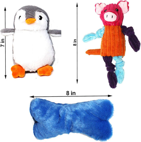 Jalousie Multipack Dog Squeaky Toys, Strong Almost Indestructible Chew Toys (5 Pack Tough)