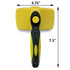 Self-Cleaning Grooming Brush for Dogs and Cats, Retractable Bristles for Easy Hair Removal - 7.5" Size