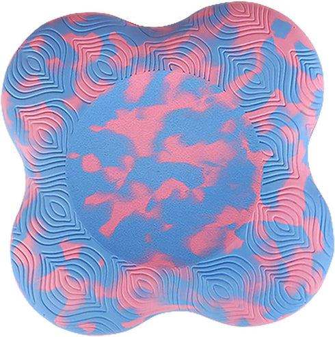 Flat Support Knee Pad, Yoga Practice Mat, Anti Slip Shock Absorption Cushion, Soft Durable Yoga Knee (Sakura Pink)