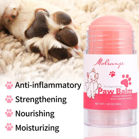 Steigullage Ingredients1.41oz, Cats Paw Balm Lick Safe,paw Butter for Cat-Friendly Natural Pet Paw Wax moisturizer