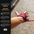 EzyDog Premium Handy Dog Leash, 15”, Red, Soft Neoprene Glove for Running or Jogging