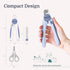 Hepper Cat Nail Clipper Kit - Small and Large Sharp Cat Claw Clippers with Added Nail File and Storage Pouch - Cat Nail