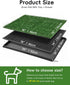 CyberPaws Tray,16" 20" Pad,3-Layer Artificial Grass Dog Potty with x Reusable Puppy Training Drainage Dog Grass Pee Pad