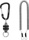 SAMSFX Fishing Strongest Magnetic Net Release Clip Holder with Coiled Lanyard
