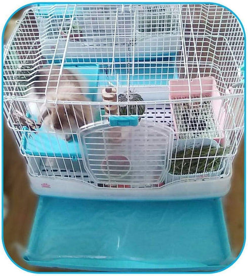 Disposable Rabbit Cage Liner, Plastic Bunny Cage Mat Film for Small Animals, 50PCS Universal Toilet Film, 37.4'' x