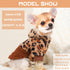 Fleece Dog Sweaters for Small Dogs, Cute Warm Puppy Chihuahua Sweater (Leopard, Small)