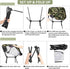 Backpacking Portable Camping Chair, Folding Chairs for Outside, Green Camouflage Lightweight Chair, Outdoor Collapsible