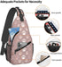 Stylish Sling Bag for Women Men, Casual Backpack Crossbody Chest Shoulder Bag for Gym Sports Travel Hiking