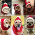Lifeunion Funny Christmas Dog Hat Costume - Red Knit Snood Beanie with Pompon, Warm Winter Headwear (X-Small)