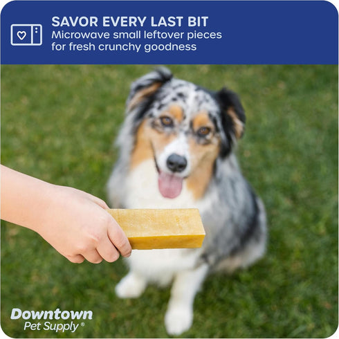 Downtown Pet Supply Monster Yak Cheese Himalayan Dog Chews & Braided Bully Stick, 3pk