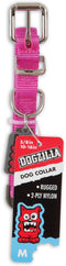 Petmate Dogzilla Collar, 5/8" x 10-16" Adjustable Pink Collar for Medium Dogs