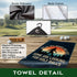 Not All Who Wander are Lost Golf Towel, Polyester Cotton Blend, Funny Accessories for Men Women, Golf Gift