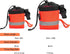 Water Rescue Throw Rope Bag with 50/100 Feet Floating Life Line and Whistle Clip for Boating