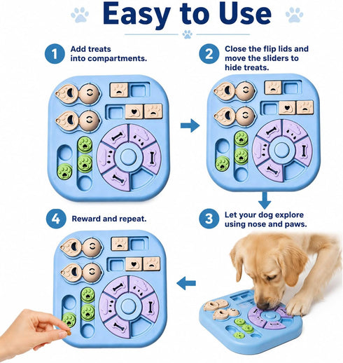Tee Shirt Galaxy Interactive Dog Treat Puzzle Toys Durable, Dog Puzzle Toy IQ Training Slow Feeder for Large Medium