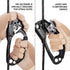 LIXADA Climbing Hand Ascender - 8-13mm Vertical Rope Access with Ergonomic Rubber Handle - CE Certified
