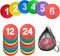 TNZMART Spot Markers Multicolor Number Football Yard Markers Anti-Slip Floor Spot Markers for