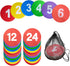 TNZMART Spot Markers Multicolor Number Football Yard Markers Anti-Slip Floor Spot Markers for