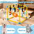 Eaacaa 8 Puppy Game Gym Puppy Toothing Toy, Equipped with Hanging Small Puppy Toys, Jungle Playground has Interactive
