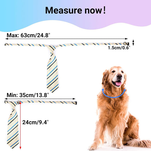 Segarty 30 PCS Adjustable Dog Neckties and Bows for Medium Large Dogs, Festival Formal Accessories