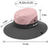 IYEBRAO 2 Pack Women's Ponytail Sun Hat, UV Protection Foldable Wide Brim Beach Cap