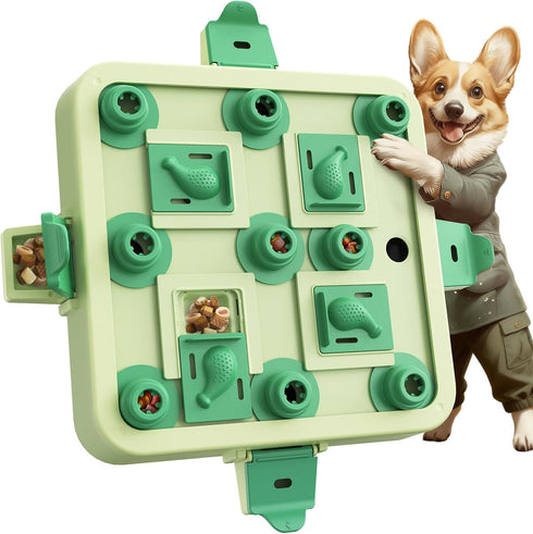 KADTC Dog Chess Puzzle Toy, Large Size, 3 Levels of Step-by-Step Challenge,