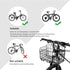 HOMEE Folding Rear Bike Basket | Wire Mesh Fold-Up Detachable Bag for Mountain Bike Accessories (1 Pack)