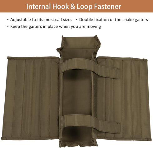 Snake Gaiters - Waterproof Lower Legs Protective Gaiters for Men/Women, Adjustable Size for Hunting/Hiking
