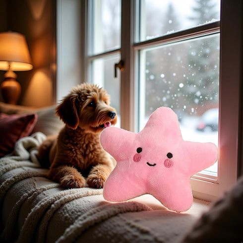 NexusPulse Dog Toys for Small Dogs,Starfish Squeaky Toy, Soft Plush Vocal Dog Plaything Pets Supplies, Squeaky