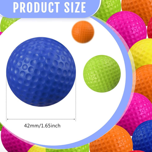 80 Junkin Pcs Foam Golf Balls Practice Balls Realistic Feel and Flight Sport Training for Indoor or Outdoor Backyard