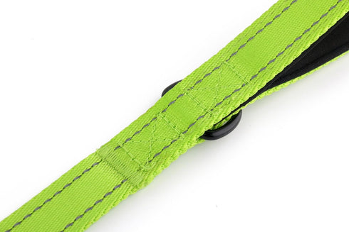 Dog Leash 6ft Long, Heavy Duty, Traffic Padded, Reflective Double Handles for Large or Medium Dogs, Green